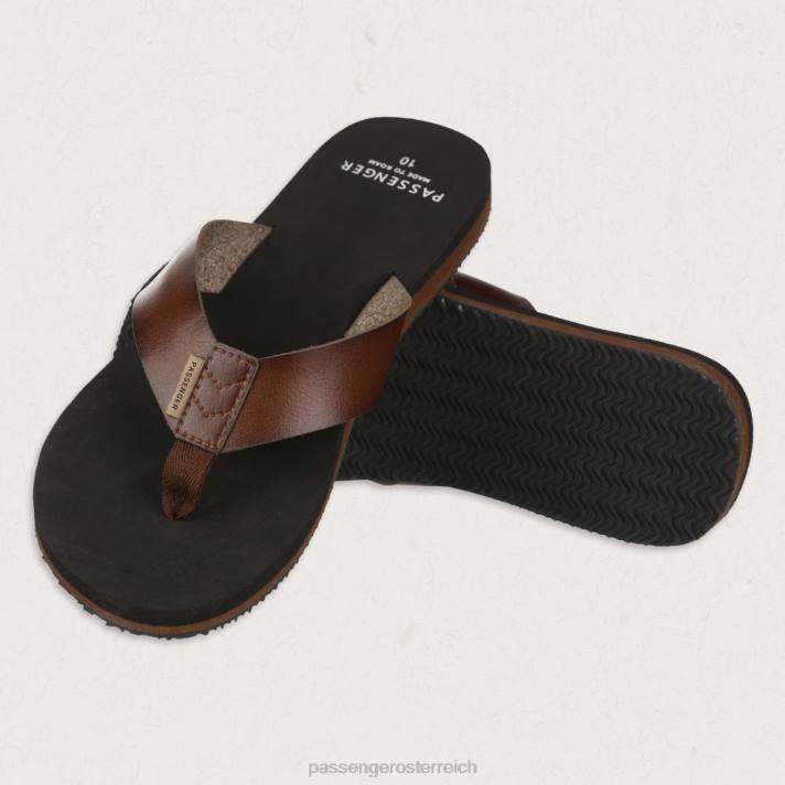 Passenger Männer Santos Flip-Flops dunkelbraun 0BP2489 Schuhwerk braun