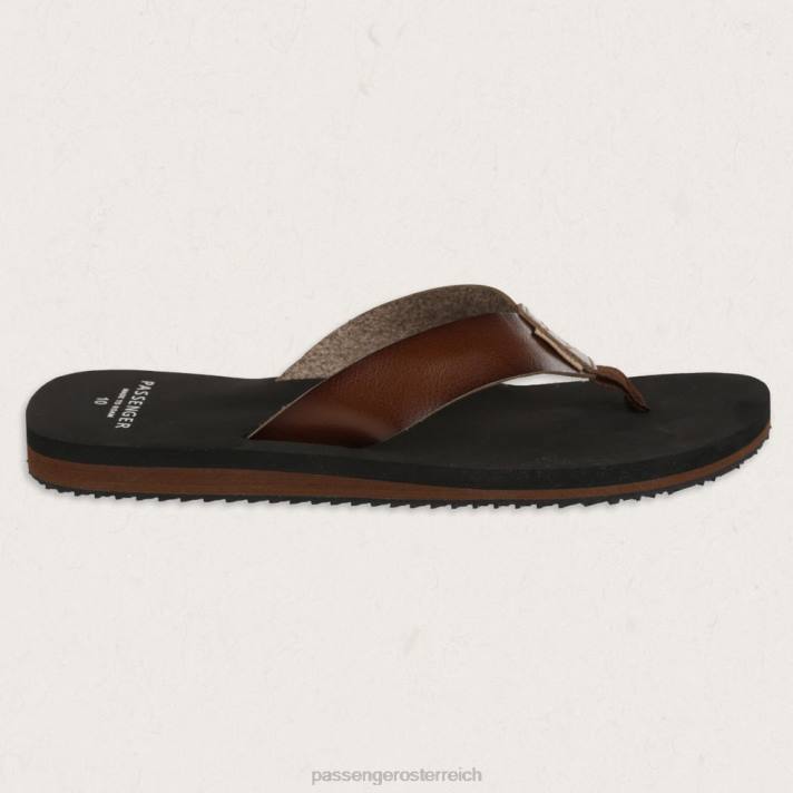 Passenger Männer Santos Flip-Flops dunkelbraun 0BP2489 Schuhwerk braun