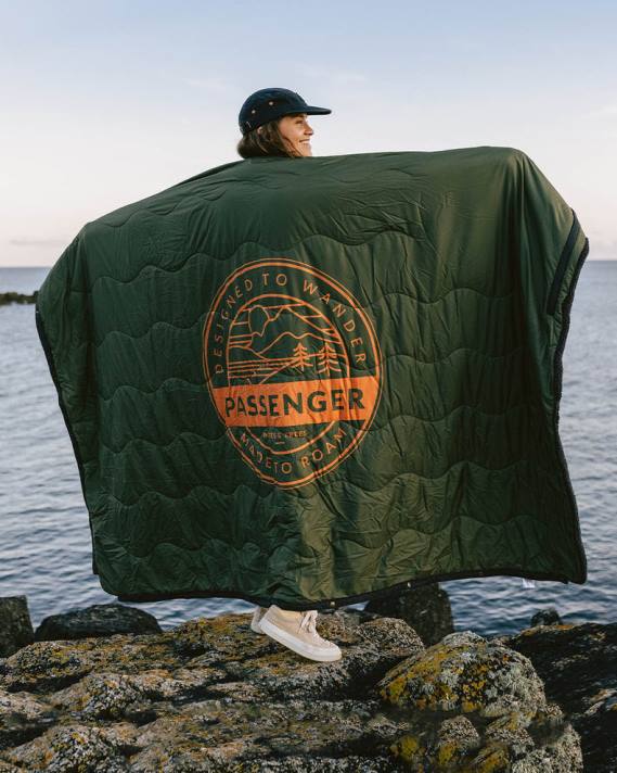 Passenger Männer Nomadic-Decke aus recyceltem Sherpa, Khaki 0BP2510 Zubehör khaki