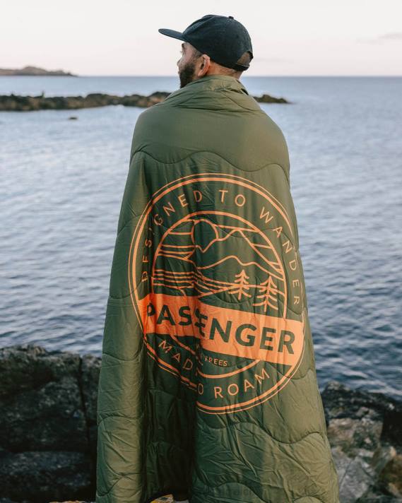 Passenger Männer Nomadic-Decke aus recyceltem Sherpa, Khaki 0BP2510 Zubehör khaki