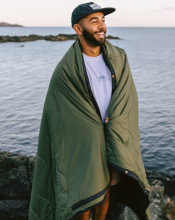 Passenger Männer Nomadic-Decke aus recyceltem Sherpa, Khaki 0BP2510 Zubehör khaki