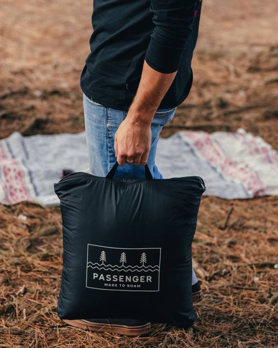 Passenger Männer Nomadic-Decke aus recyceltem Sherpa mit Roaming-Print in Schwarz 0BP2581 Zubehör Schwarz