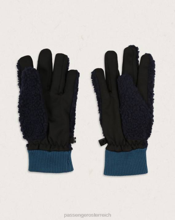 Passenger Männer Schneefall-Handschuhe aus recyceltem Sherpa in tiefem Marineblau 0BP2506 Zubehör Marine