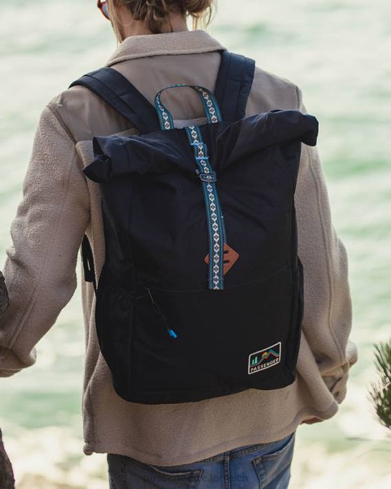 Passenger Männer Backwoods recyceltes Rolltop 32l schwarz 0BP2531 Zubehör Schwarz