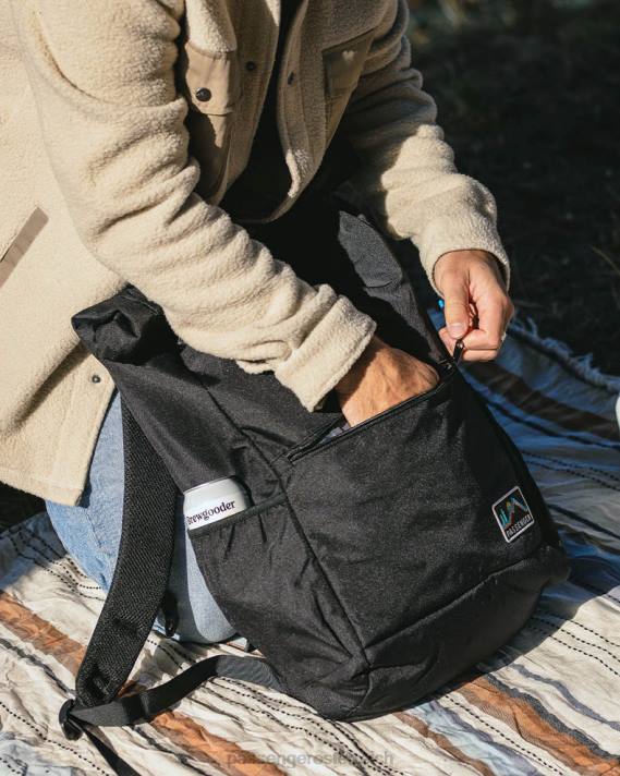 Passenger Männer Backwoods recyceltes Rolltop 32l schwarz 0BP2531 Zubehör Schwarz
