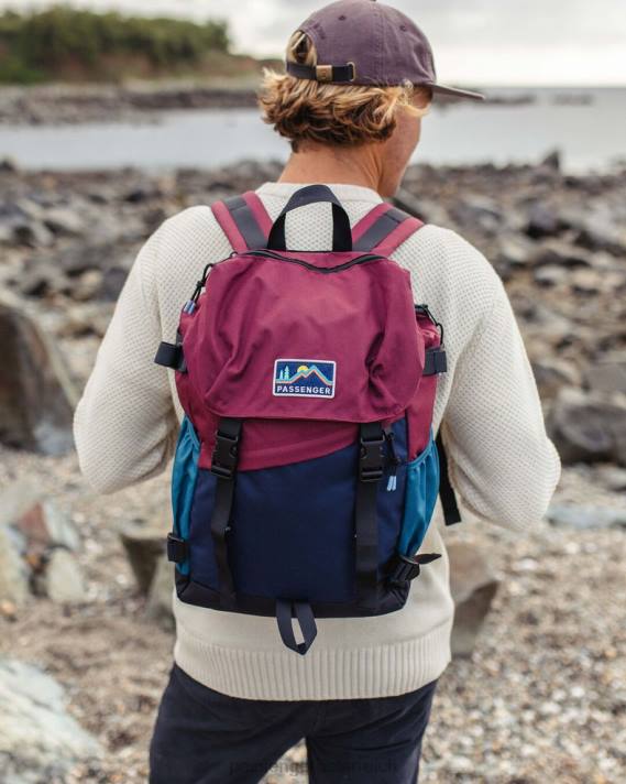 Passenger Männer Boondocker recycelter 26l Rucksack Marine/Burgund 0BP2515 Zubehör Marine