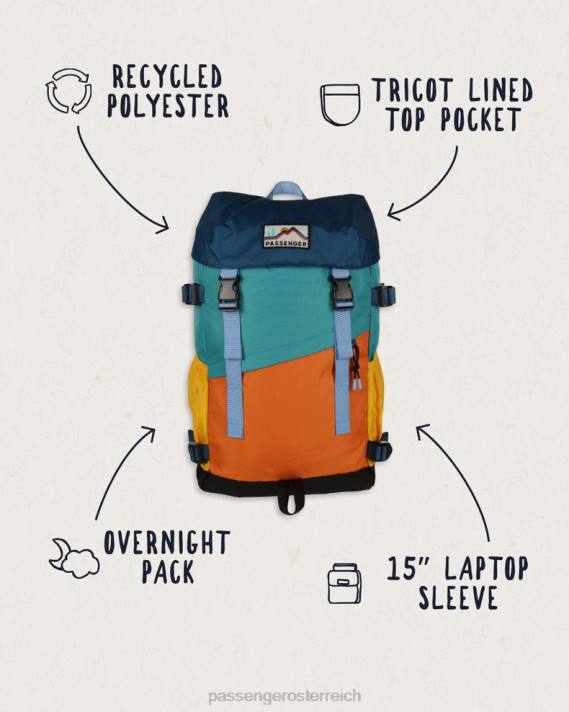 Passenger Männer Boondocker recycelter 26l Rucksack mehrfarbig 0BP2523 Zubehör multi
