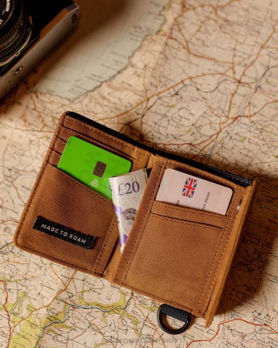 Passenger Männer Taschen-Recycling-Geldbörse goldbraun 0BP2545 Zubehör braun