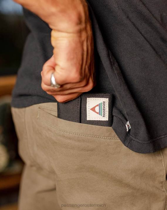 Passenger Männer Taschen-Recycling-Geldbörse schwarz 0BP2525 Zubehör Schwarz