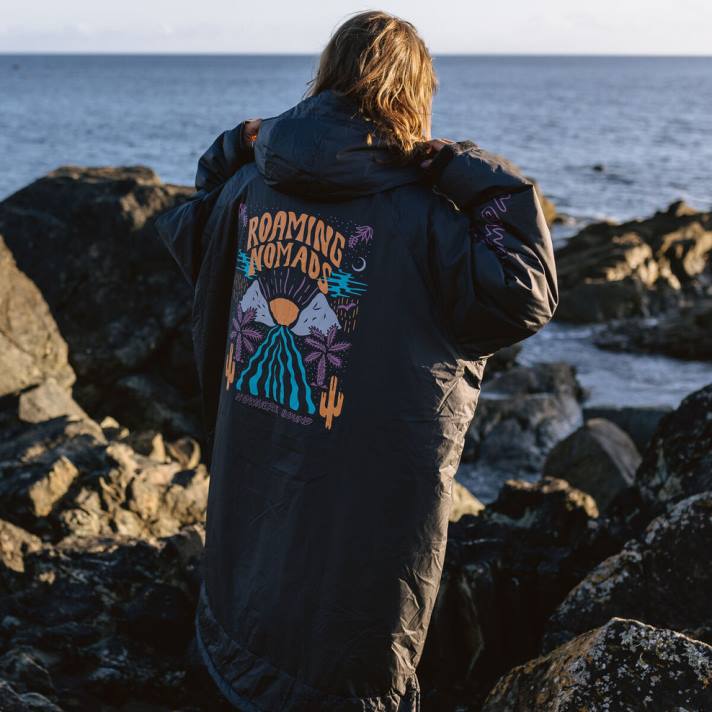 Passenger unisex Roaming Nomads recycelter, mit Sherpa gefütterter Wickelmantel Phantom 0BP2611 Kleidung Phantom