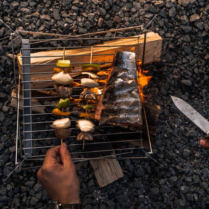 Passenger unisex Wolf- und Grizzly-Grill (mit Feuerset) aus Edelstahl 0BP2606 Leben im Freien Stahl