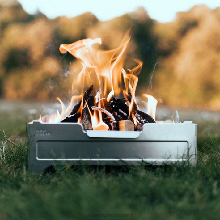 Passenger unisex Wolf und Grizzly feuerfester Edelstahl 0BP2628 Leben im Freien Stahl