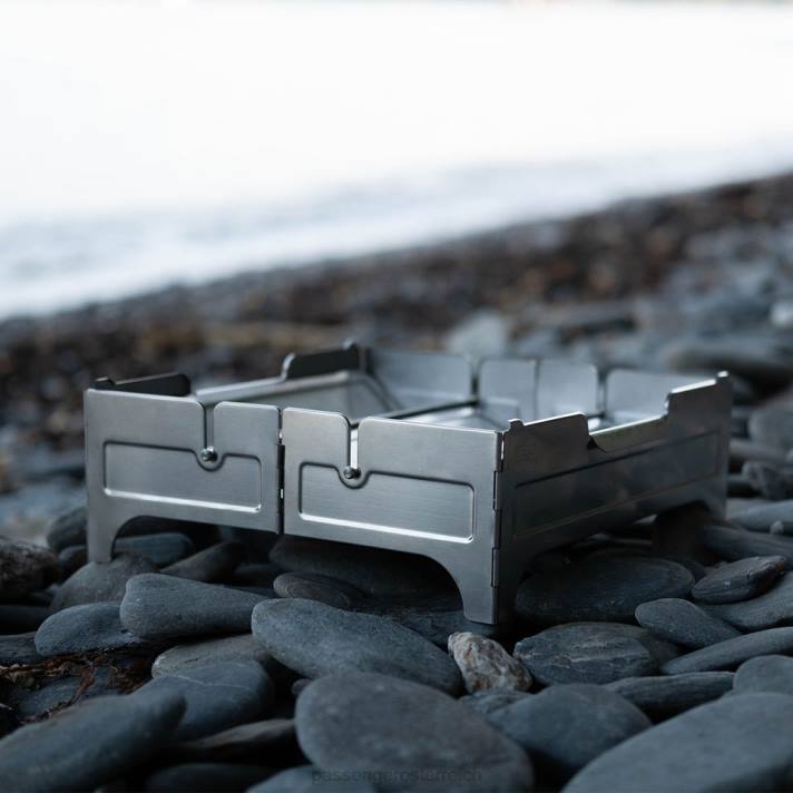 Passenger unisex Wolf und Grizzly feuerfester Edelstahl 0BP2628 Leben im Freien Stahl