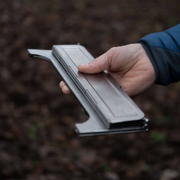 Passenger unisex Wolf und Grizzly feuerfester Edelstahl 0BP2628 Leben im Freien Stahl