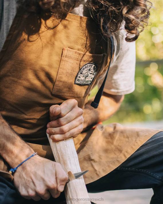 Passenger unisex Yard-Schürze aus Bio-Baumwolle, Kokosnuss 0BP2621 Leben im Freien Kokosnuss