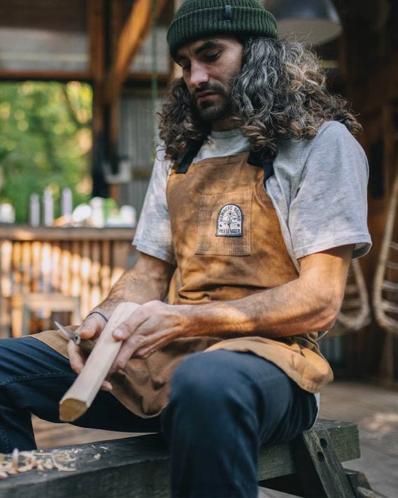 Passenger unisex Yard-Schürze aus Bio-Baumwolle, Kokosnuss 0BP2621 Leben im Freien Kokosnuss