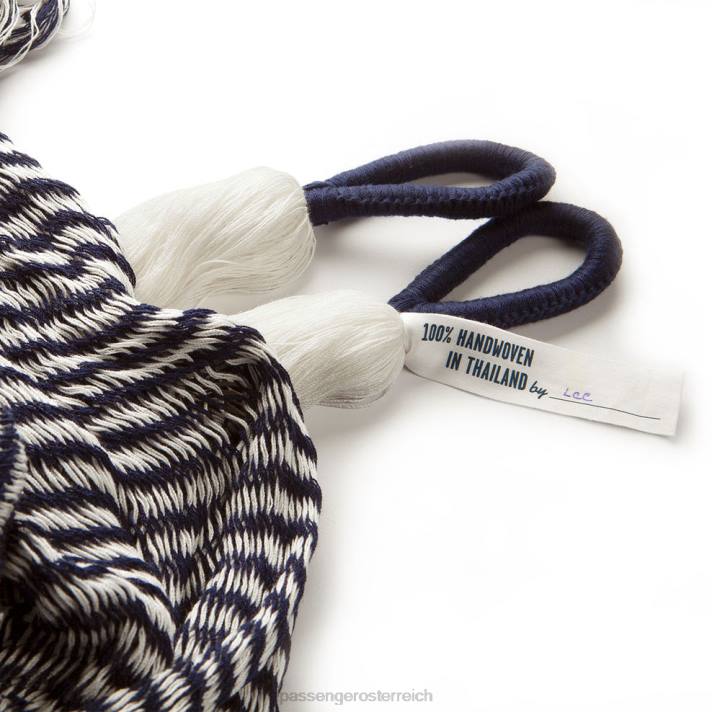 Passenger unisex Yellow Leaf Hängematten Vineyard Haven Signature klassische Doppelhängematte Marineblau und leuchtendes Weiß 0BP2637 Leben im Freien Blau