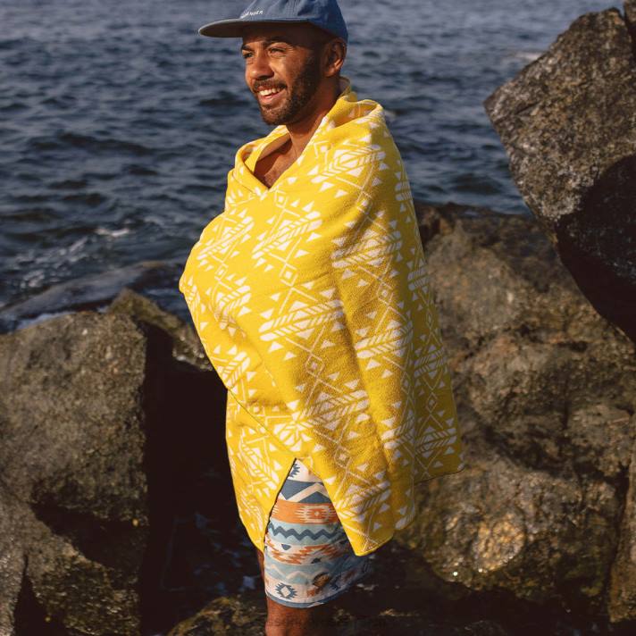 Passenger unisex Portland recyceltes Strandtuch, gelbe Küste 0BP2626 Leben im Freien Gelb
