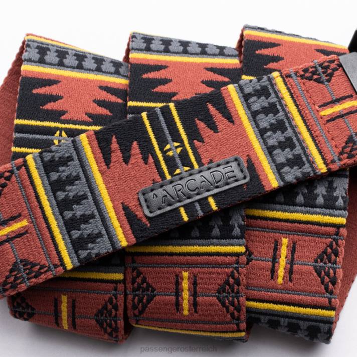 Passenger unisex Arcade-Gürtel Ranger-Zinnoberrot/Dr-Teppich. Arcade-Gürtel Ranger-Zinnoberrot/Dr-Teppich 0BP2575 Zubehör Zinnober