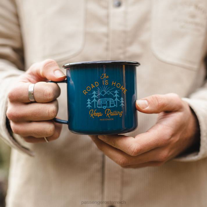 Passenger unisex Feuerstein-Emaille-Becher, Biskaya-Blau 0BP2601 Zubehör Blau