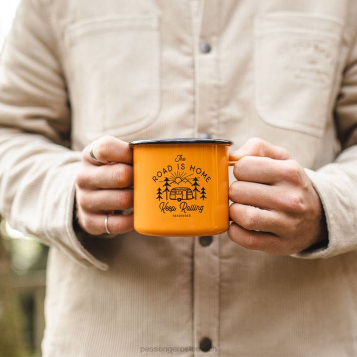 Passenger unisex Feuerstein-Emaille-Becher, Sonnenstrahl-Orange 0BP2600 Zubehör orange