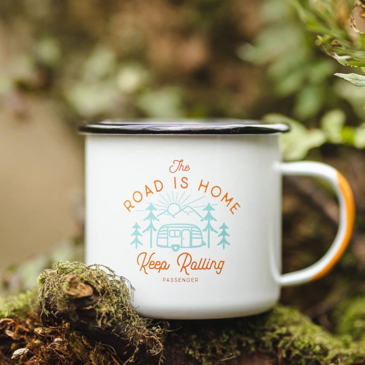 Passenger unisex Feuerstein-Emaille-Becher weiß 0BP2598 Zubehör Weiß